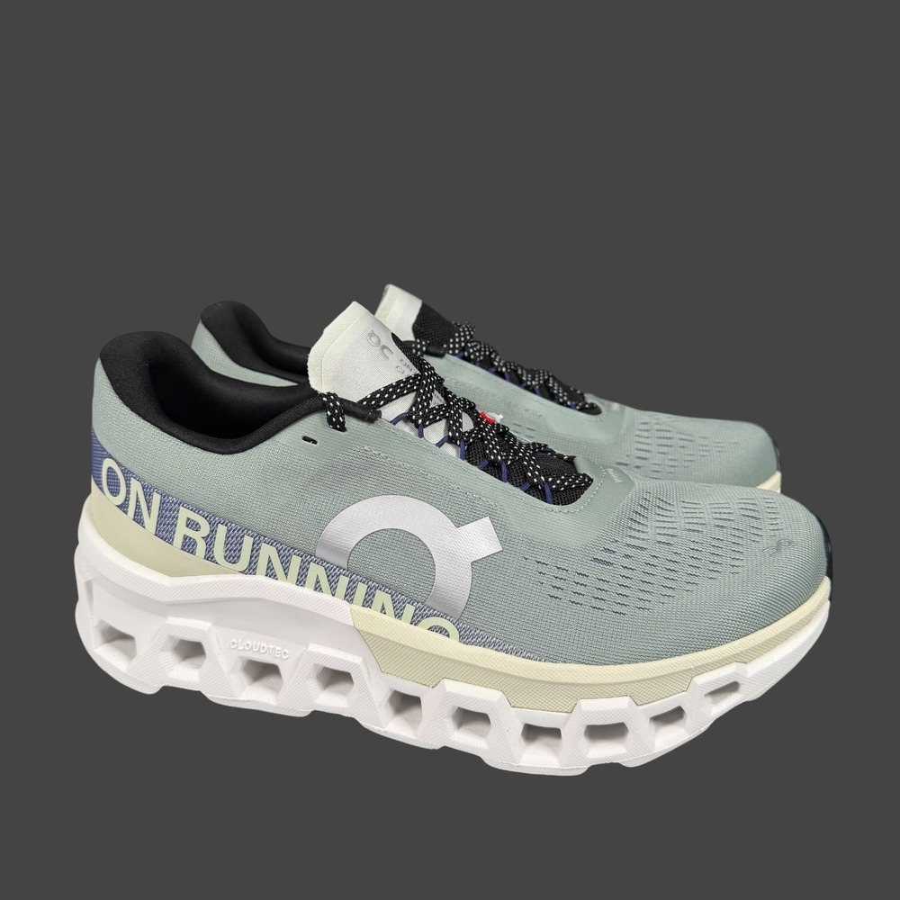 On Running Cloudventure Sneakers in Sage Green and White